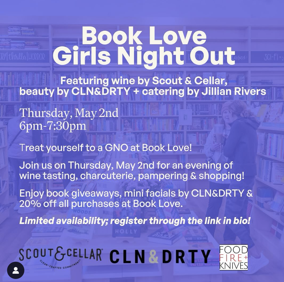 Girls Night Out, Book Love Plymouth
